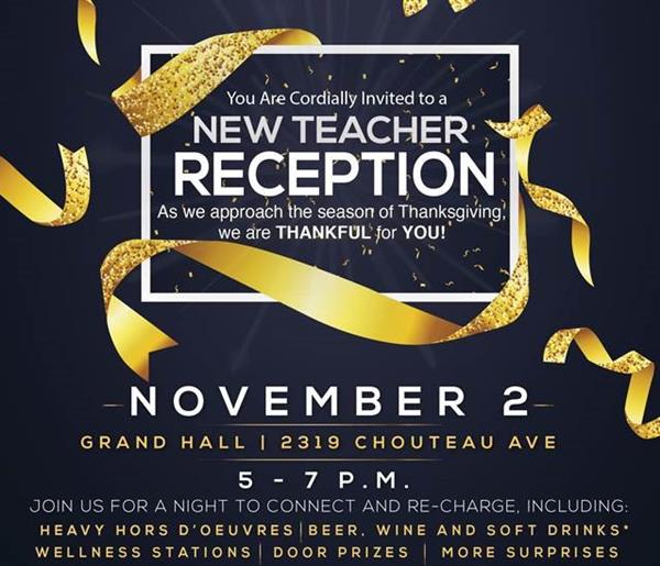 new teacher reception new teacher reception