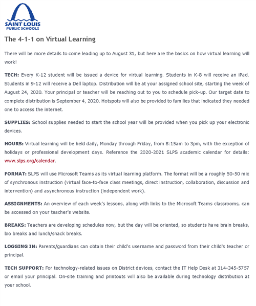 peabody academic calendar 2021 Slps Virtual Learning peabody academic calendar 2021