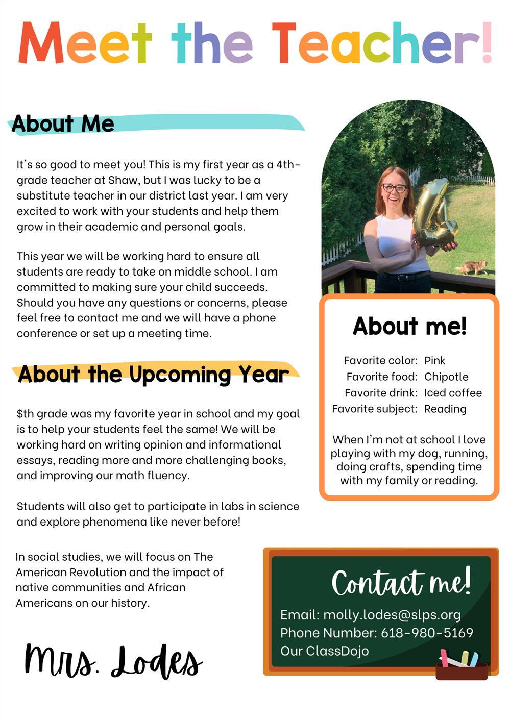 Meet the Teacher