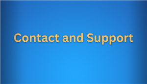 Contact and Support