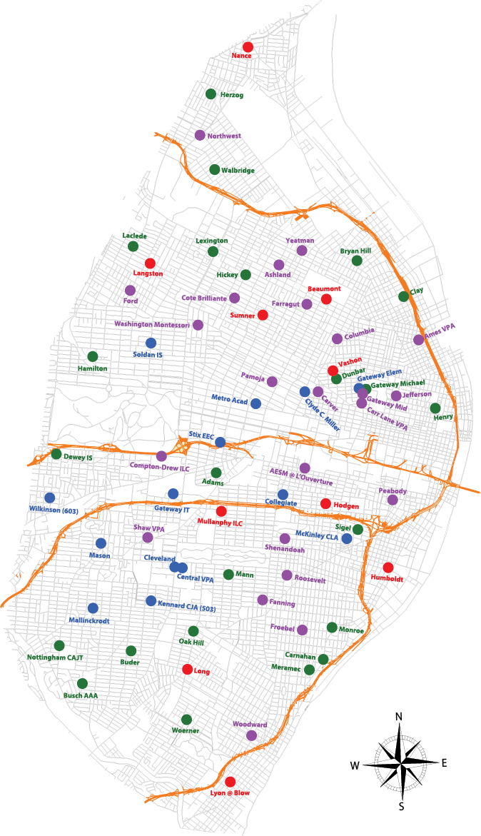 st louis metro zip code map District Map Slps District Map st louis metro zip code map