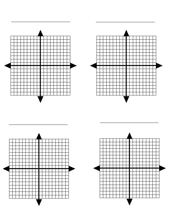 printable graph paper 4 per page