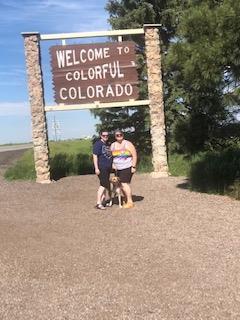 Me and Liz entering Colorado